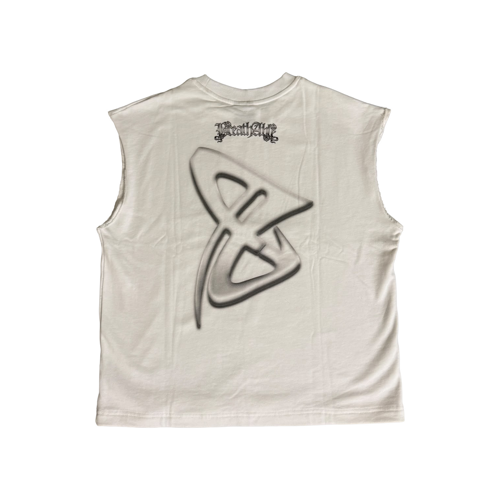 White Ghost Sleeveless T-Shirt