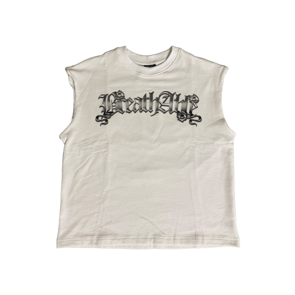 White Ghost Sleeveless T-Shirt