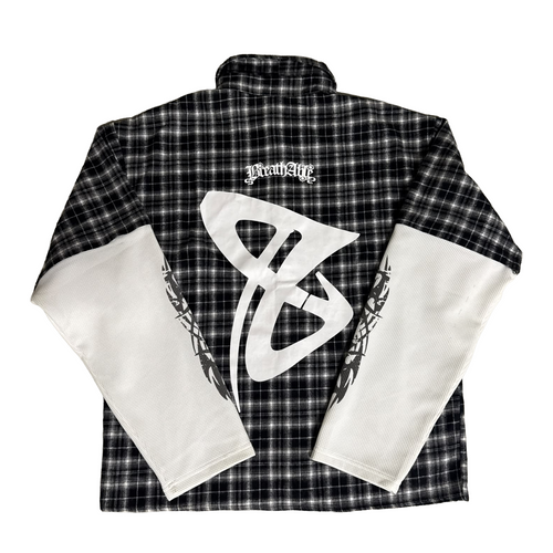 Ghosted Black Flannel 2in1 - Pre Order