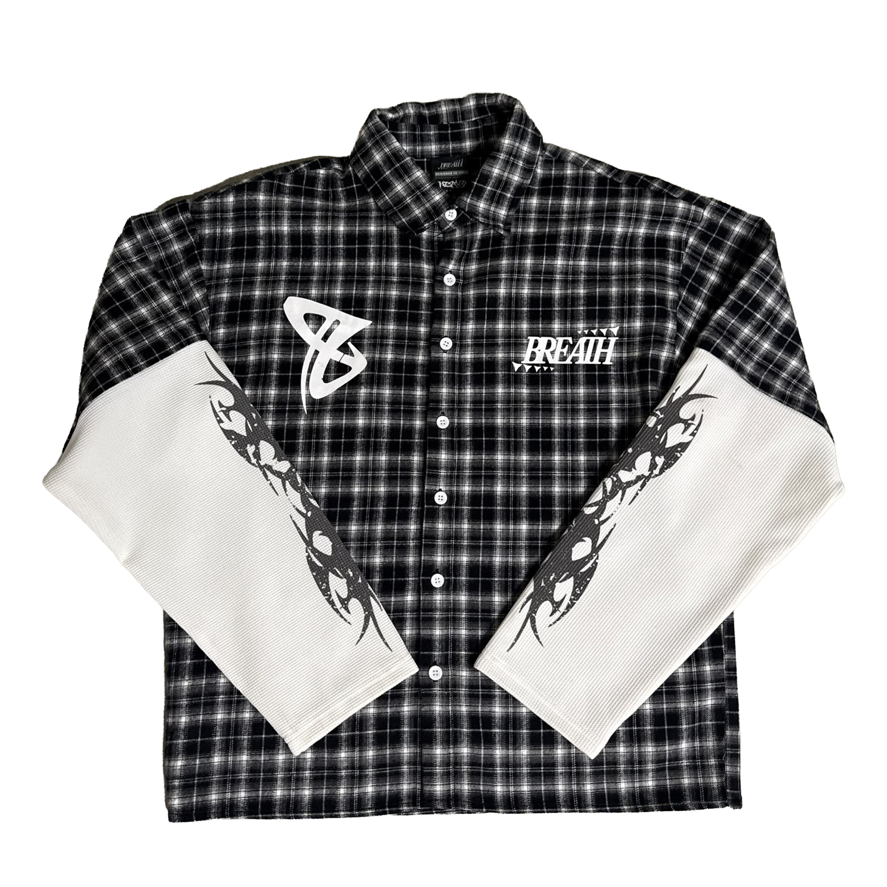 Ghosted Black Flannel 2in1 - Pre Order