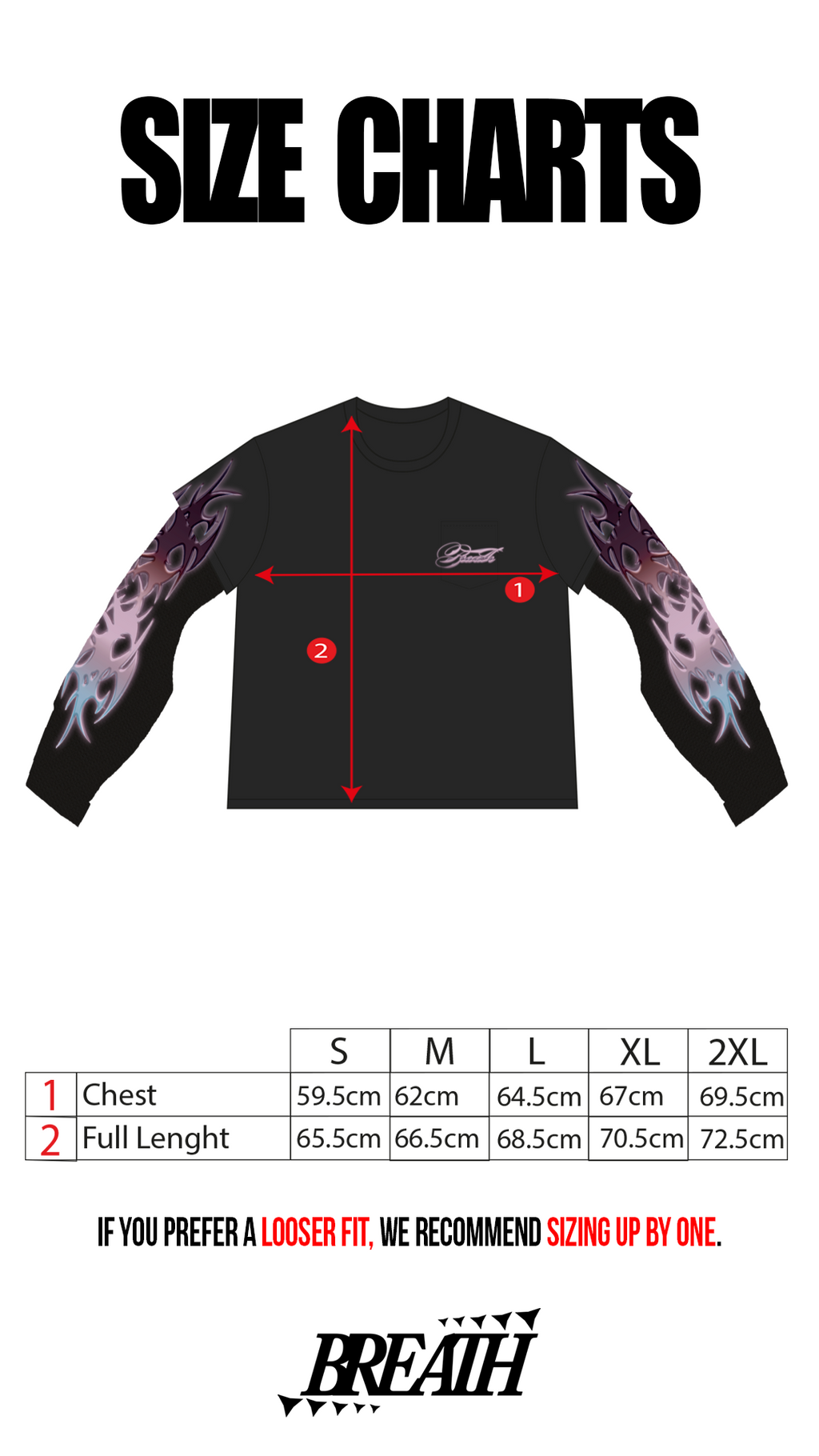 BreathAbleClo Purple Scripted Longsleeve