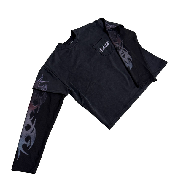 Purple Scripted Longsleeve
